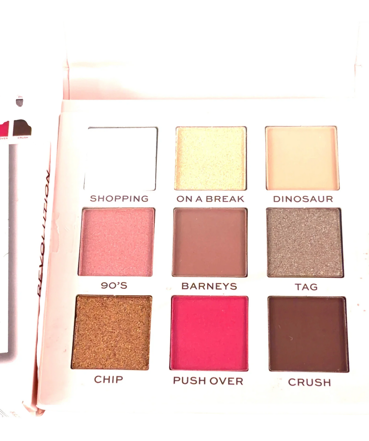 Revolution Rachel Rachel Eyeshadow Palette, size 1.0g — back