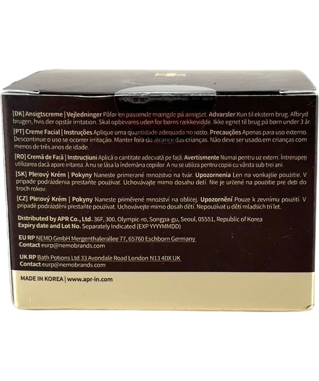Medicube Deep Vita C Capsule Cream, size 55g — back