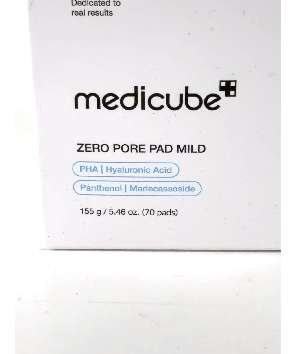 Medicube ZERO PORE PAD MILD, size 155g — care label
