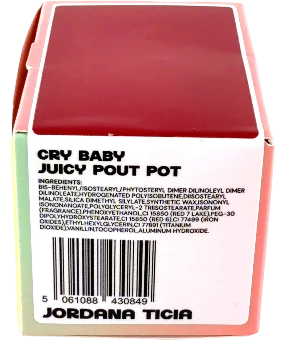jordana ticia Cry Baby Juicy Pout Pot, size 3.6g — back