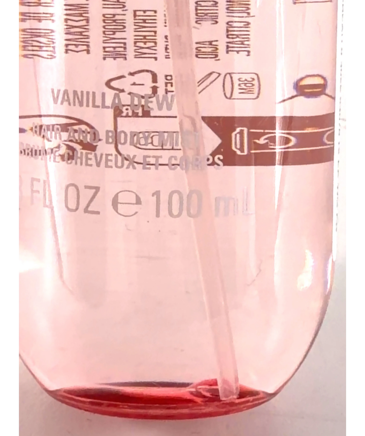 Kylie Cosmetics Vanilla Dew Vanilla Dew Hair & Body Mist, size 100ml — care label