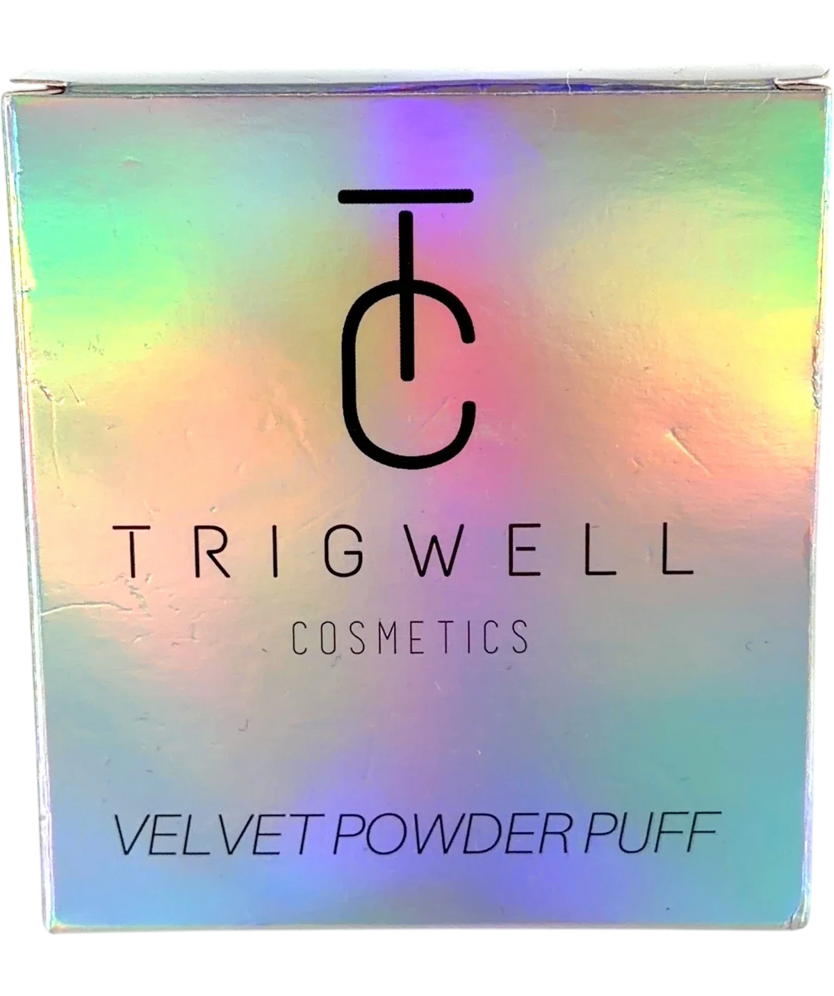 Trigwell Cosmetics Velvet Powder Puff Duo, size 1 — front