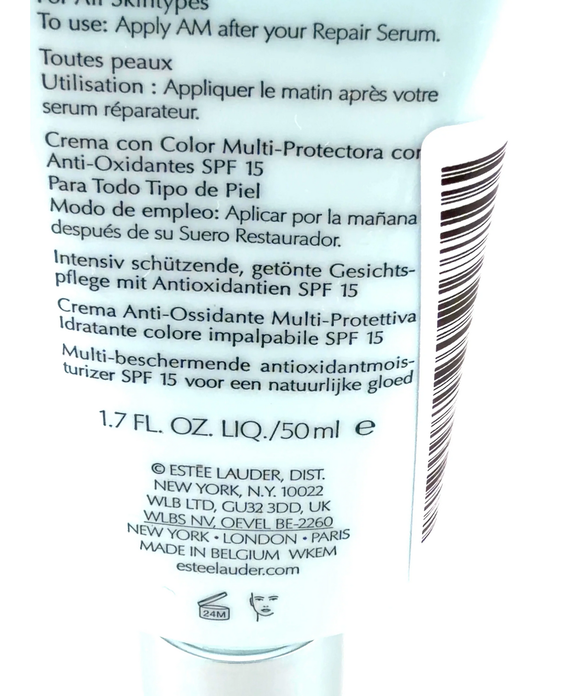 Estee Lauder Universal DayWear, size 50ml — care label
