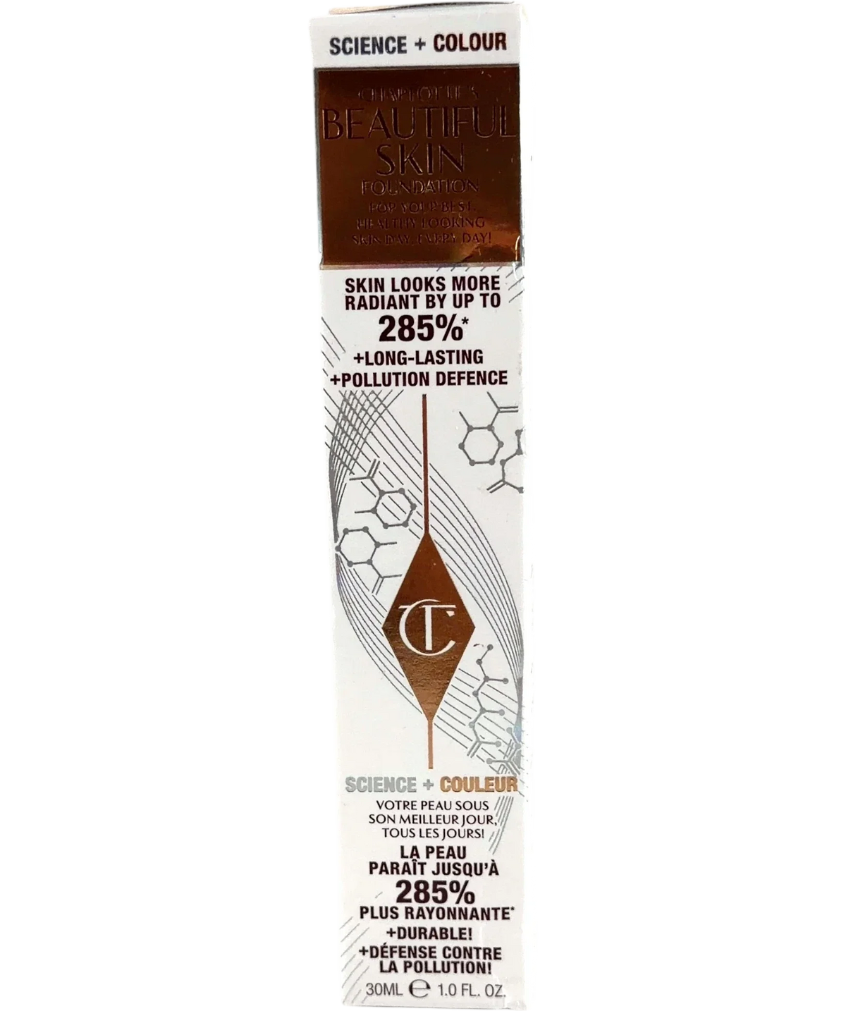 Charlotte Tilbury 8 NEUTRAL BEAUTIFUL SKIN FOUNDATION, size 30ml — front