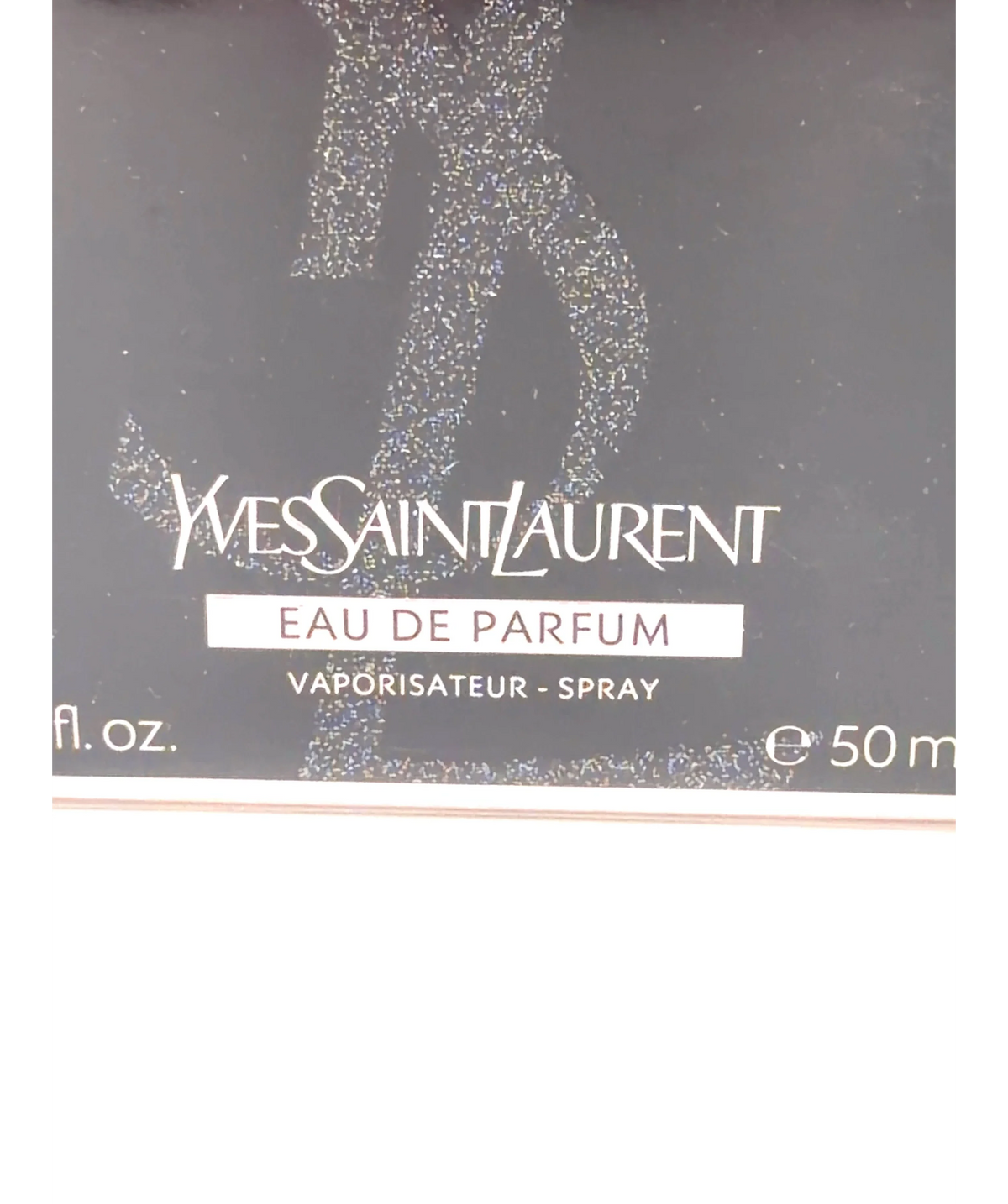 Yves Saint Laurent Black Opium Eau de Parfum, size 50ml — label