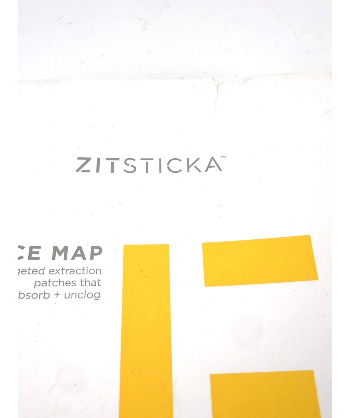 Zitsticka FACE MAP Surface Area Extraction Patches, size 24g — label