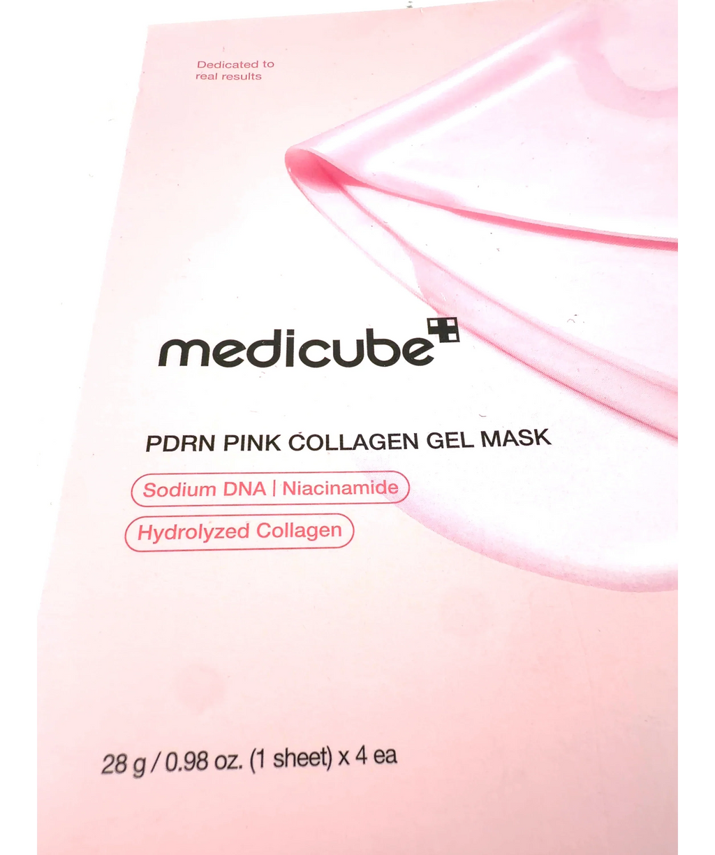 Medicube PDRN Pink Collagen Gel Mask (4 Pack), size 28g — label
