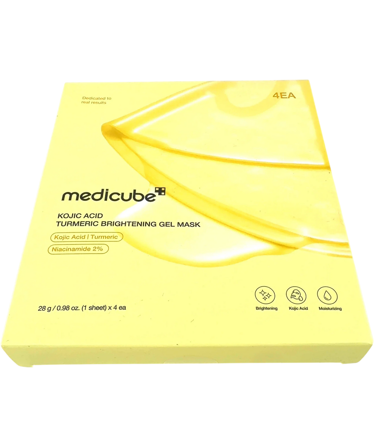 Medicube KOJIC ACID TURMERIC BRIGHTENING GEL MASK, size 28g — front