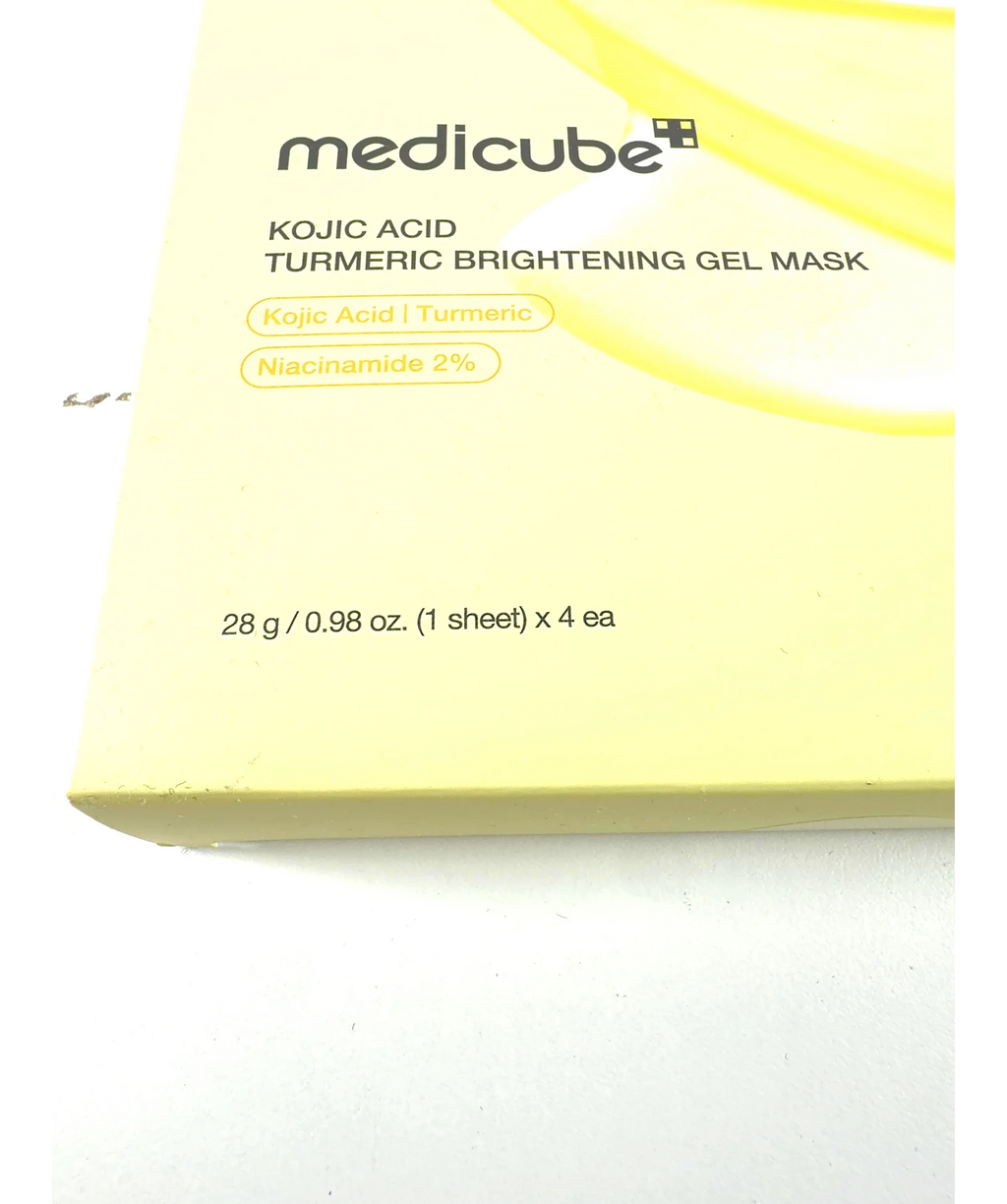 Medicube KOJIC ACID TURMERIC BRIGHTENING GEL MASK, size 28g — care label