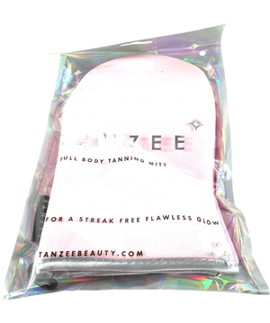 Tanzee Luxury Double Sided Tanning Mitt Silver 1