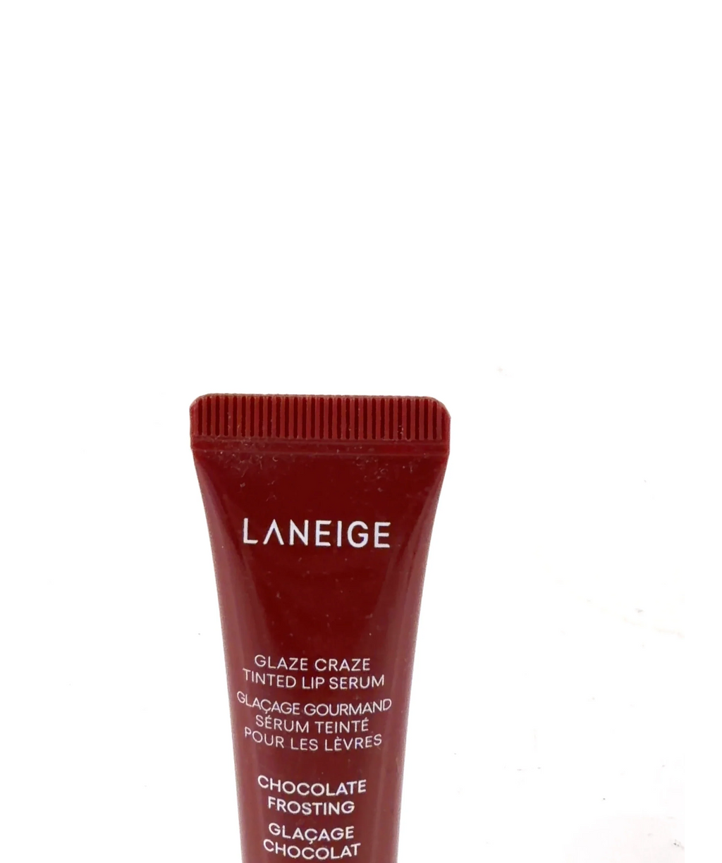 Laneige Chocolate Frosting GLAZE CRAZE TINTED LIP SERUM, size 12g — label