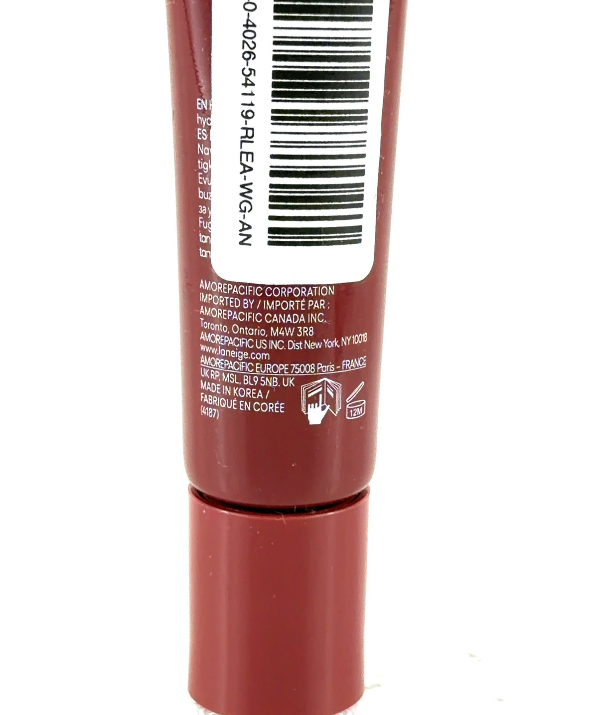Laneige Chocolate Frosting GLAZE CRAZE TINTED LIP SERUM, size 12g — fabric detail