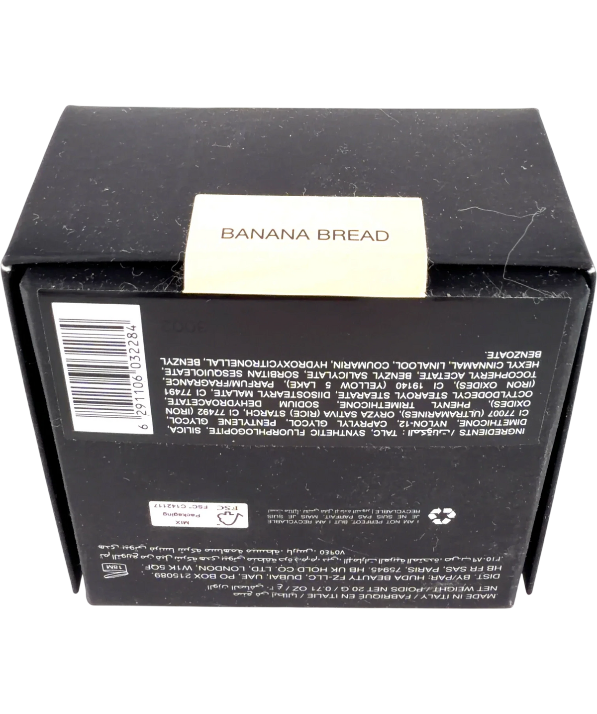 Huda Beauty BANANA BREAD EASY BAKE LOOSE BAKING & SETTING POWDER, size 20g — back