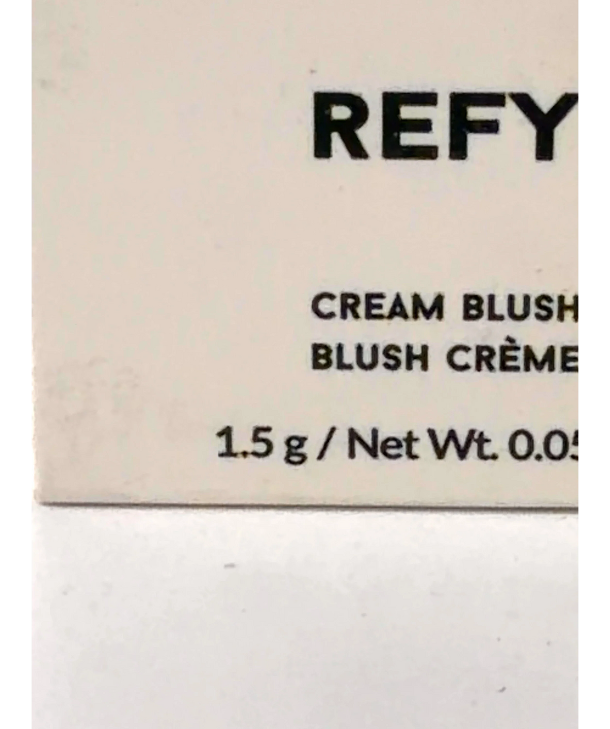 Refy ROSE Cream Blush, size 1.5g — care label