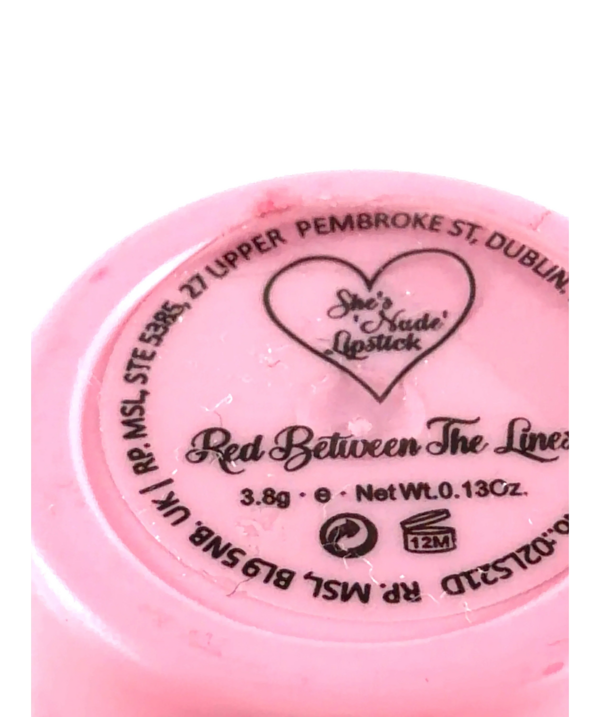 Doll Beauty Red Between The Lines Red Alert, size 3.8g — care label