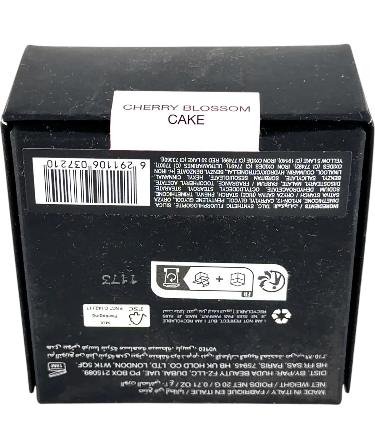 Huda Beauty CHERRY BLOSSOM CAKE Easy Bake Loose Baking & Setting Powder, size 20g — back