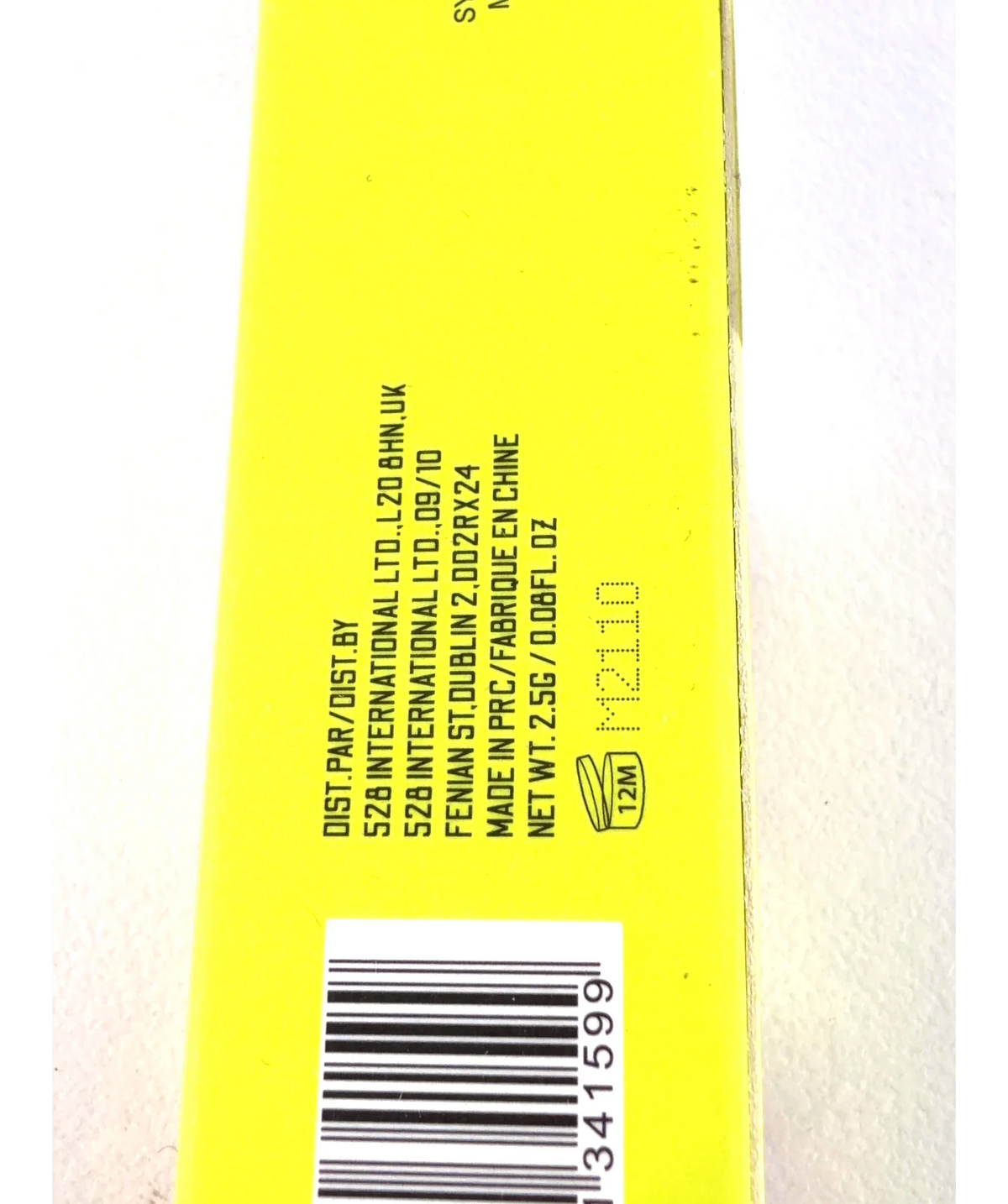 Made By Mitchell turnt turnt, size 2.5g — care label