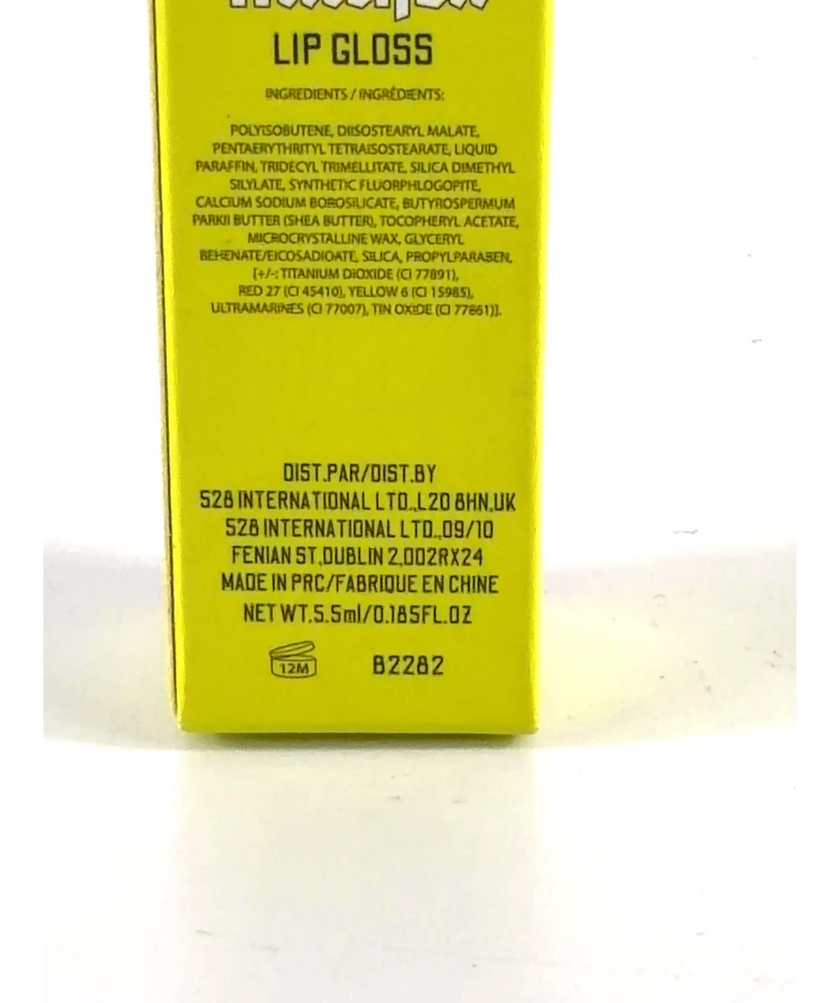 Made By Mitchell irl Beam Lip Gloss, size 5.5ml — care label