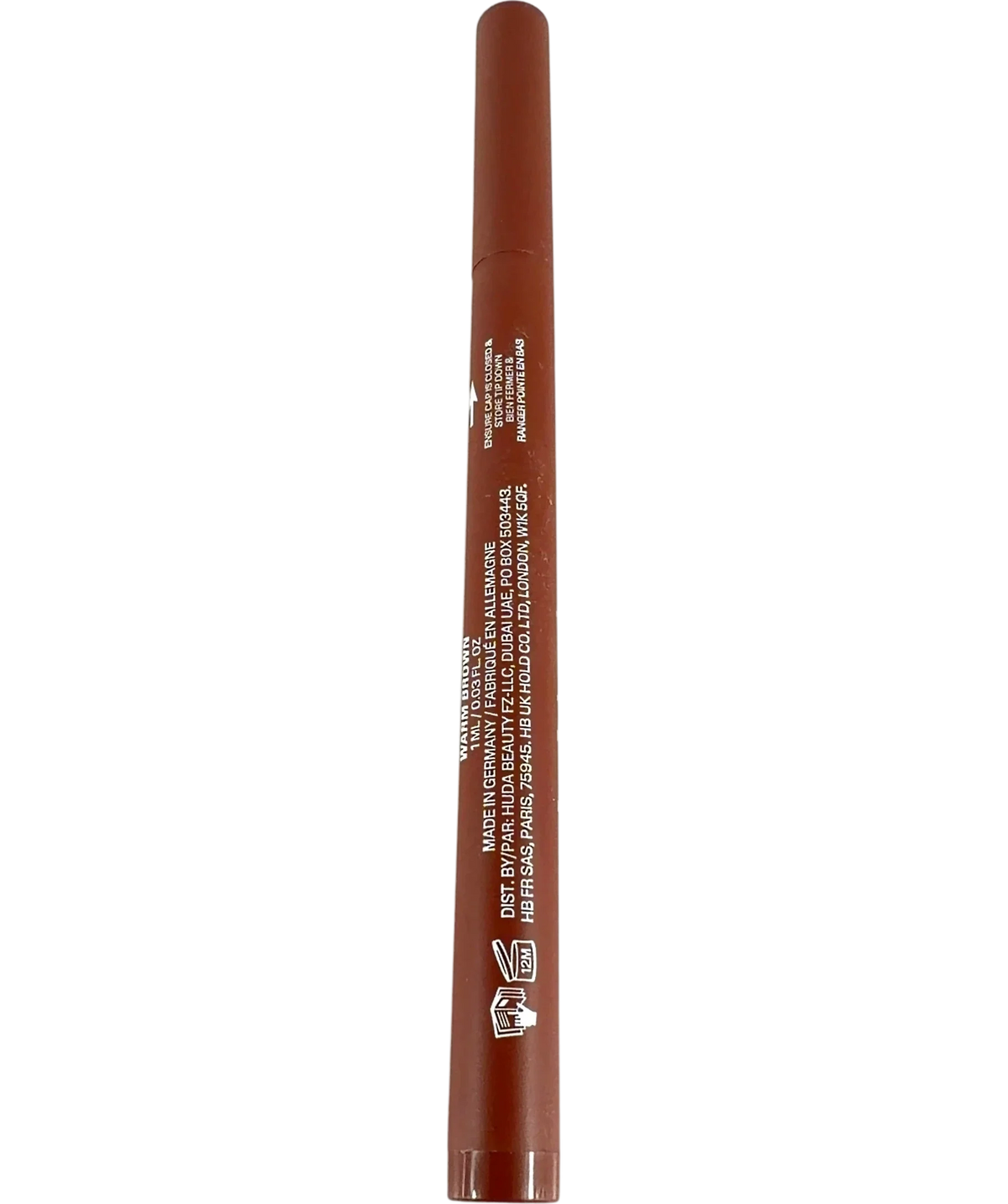 Huda Beauty WARM BROWN Lip Contour Stain, size 1ml — back
