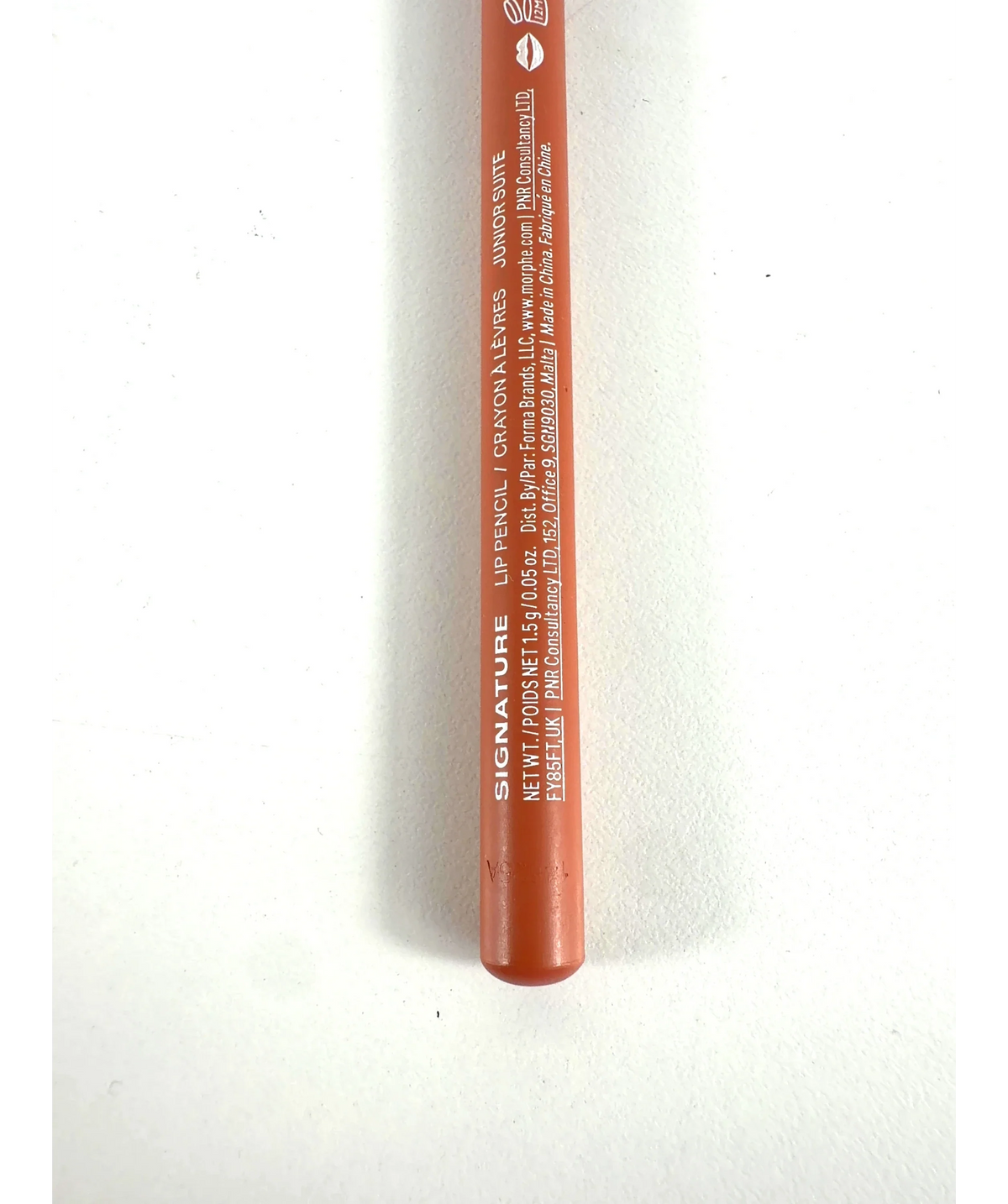 Morphe SIGNATURE SIGNATURE, size 1.5g — care label