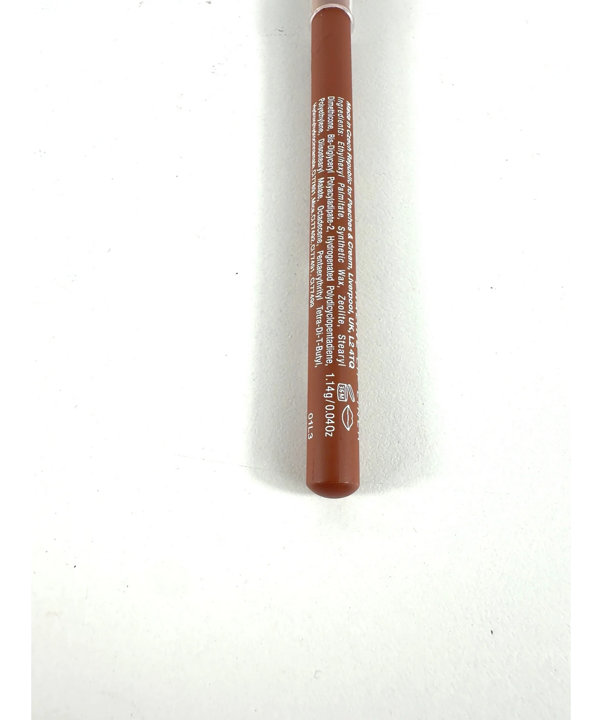 PEACHES AND CREAM Praline PRALINE LIP LINER, size 1.14g — care label
