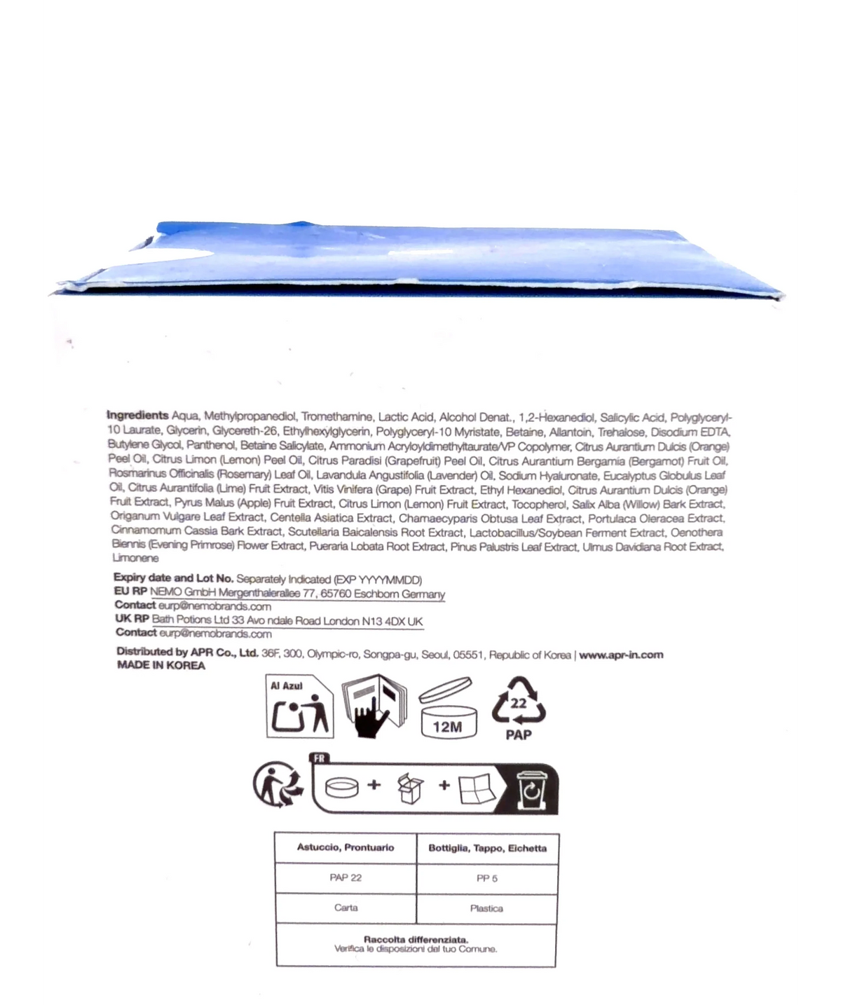 Medicube Zero Pore Pad 2.0, size 155g — fabric detail