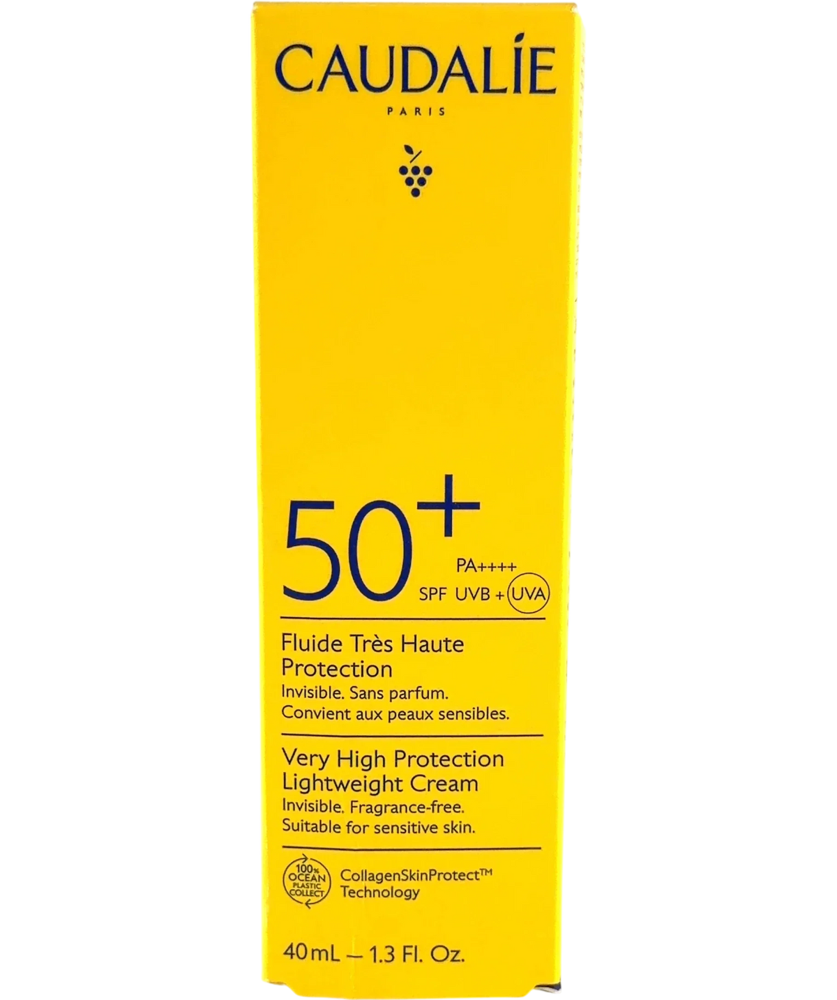 Caudalie Caudalie Very High Protection Lightweight Cream SPF 50+ 40ml, size 40ml — front