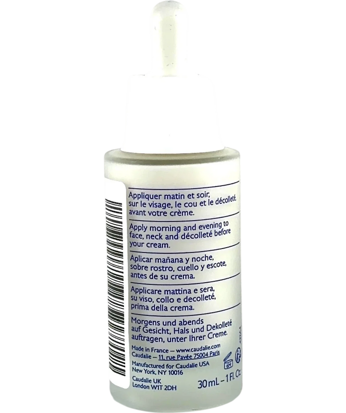 Caudalíe Vinoperfect Brightening Dark Spot Serum, size 30ml — back