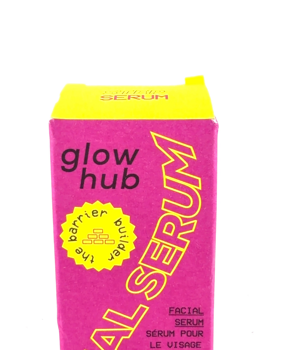 Glow hub The Barrier Builder Facial Serum, size 30ml — label