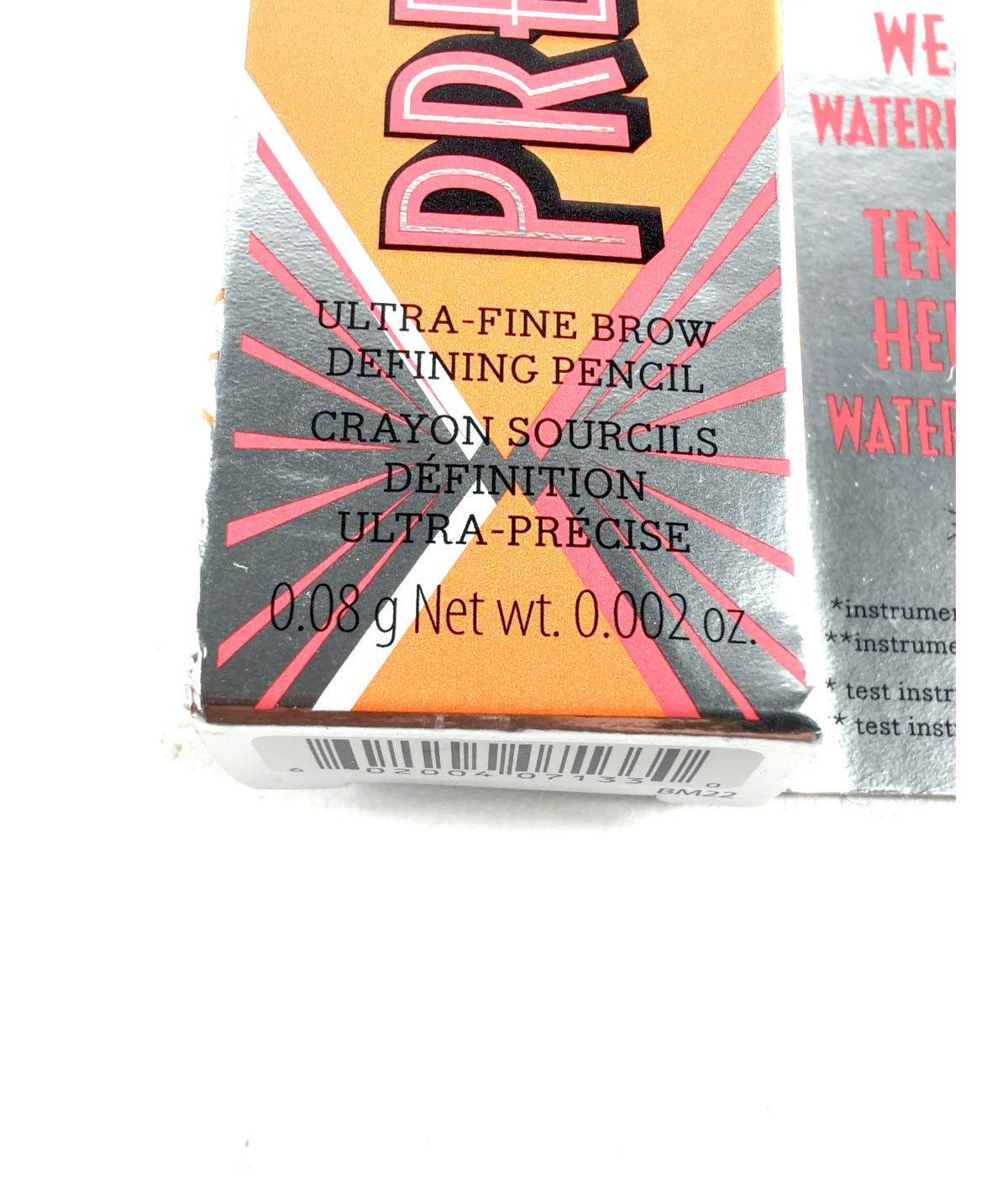 Benefit 4 Warm Deep Brown Precisely, My Brow Pencil, size 0.08g — care label