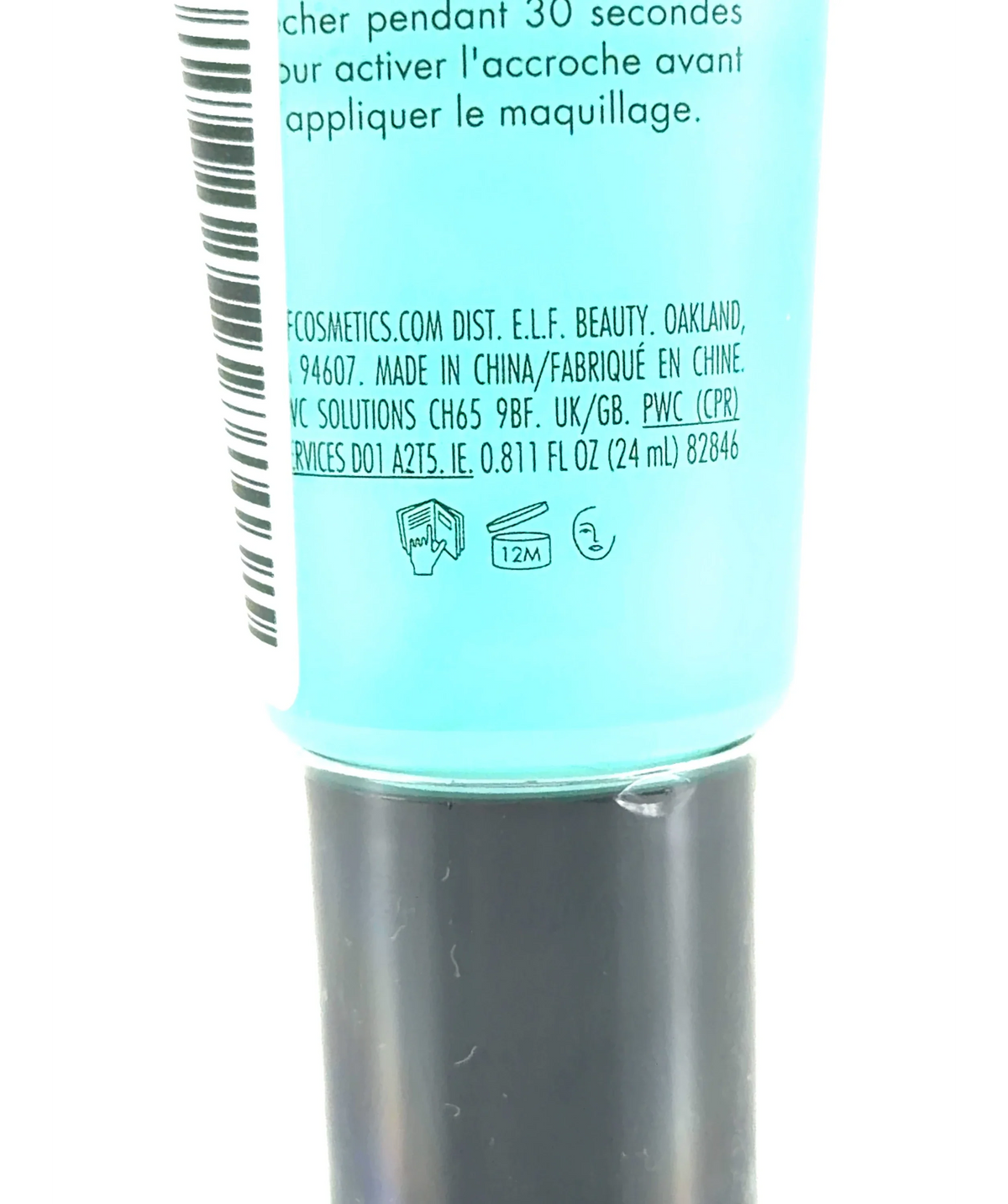 e.l.f. Power Grip Primer, size 24ml — care label
