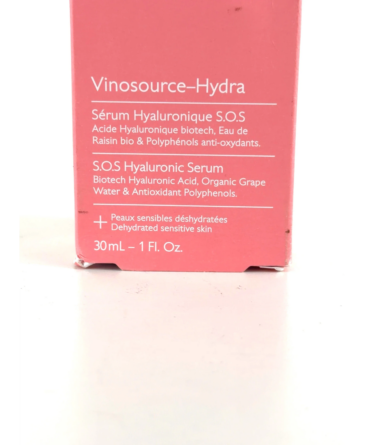 Caudalie VinoHydra S.O.S Hydrating Hyaluronic Serum, size 30ml — care label