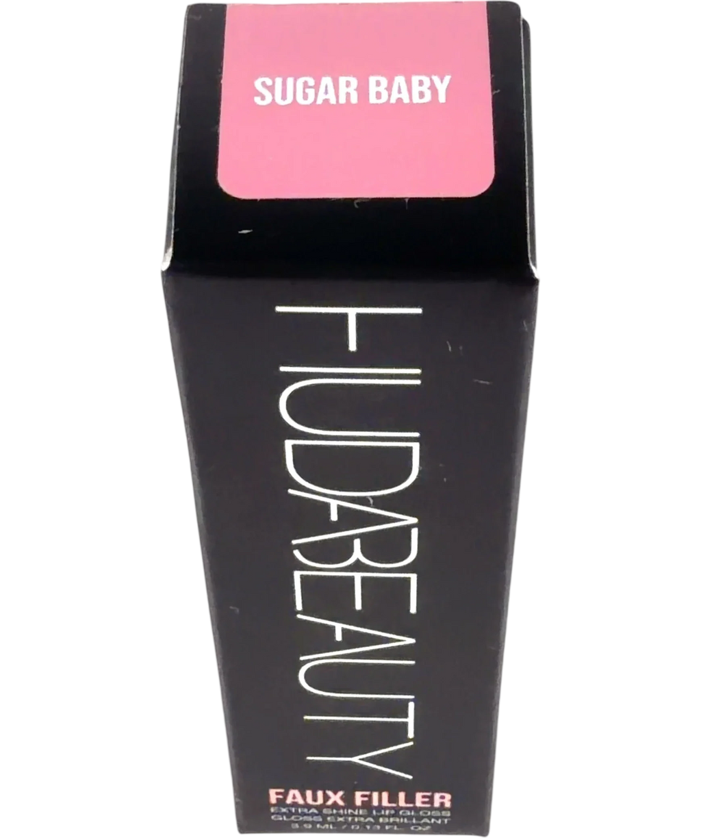 Huda Beauty SUGAR BABY Faux Filler Extra Shine Lip Gloss, size 3.9ml — back