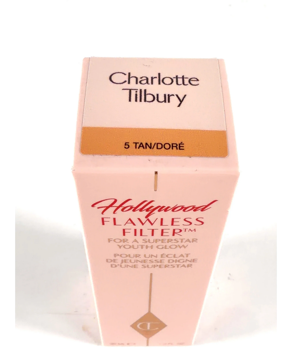 Charlotte Tilbury 5 TAN/DORÉ Hollywood Flawless Filter, size 30ml — label