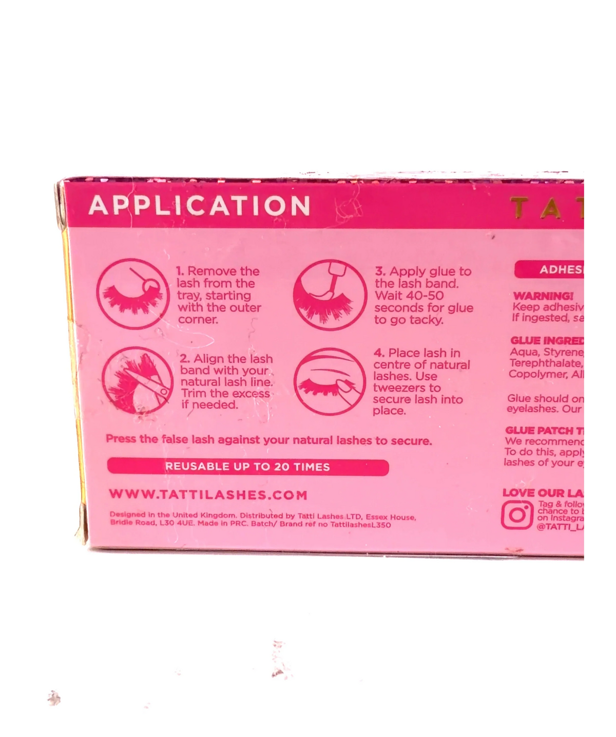 Tatti Lashes Side Chick Side Chick, size 1 — care label