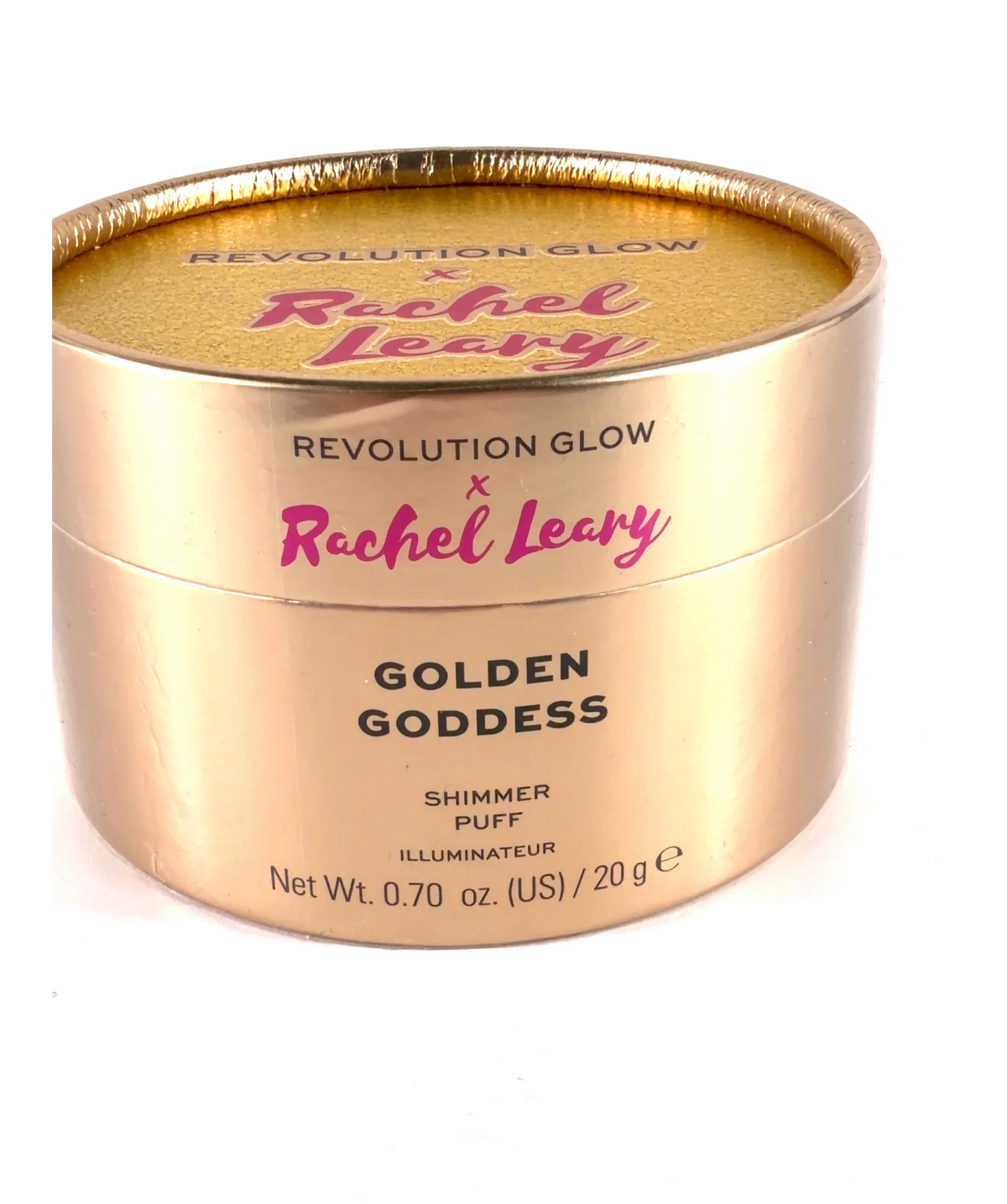 Revolution Golden Goddess Golden Goddess Shimmer Puff, size 20g — label