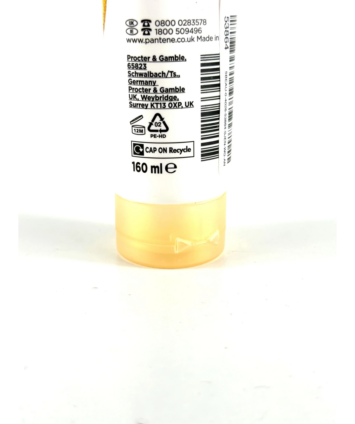 Pantene Pro-V Miracles Molecular Bond Repair Conditioner, size 160ml — care label