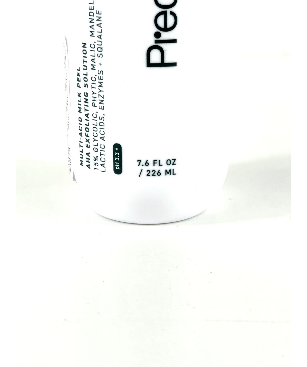 Prequel Multi-Acid Milk Peel, size 226ml — care label