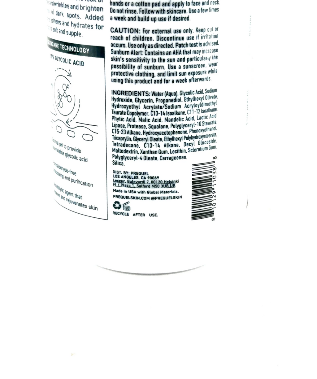 Prequel Multi-Acid Milk Peel, size 226ml — fabric detail