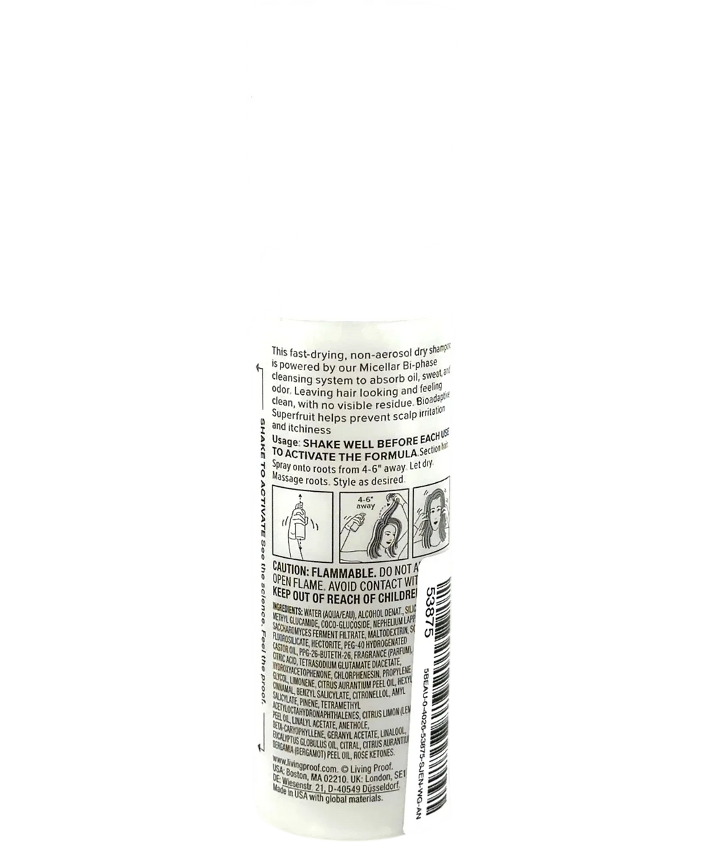 Living Proof Perfect hair Day™ Sheer Clean Dry Shampoo Mist, size 100ml — back