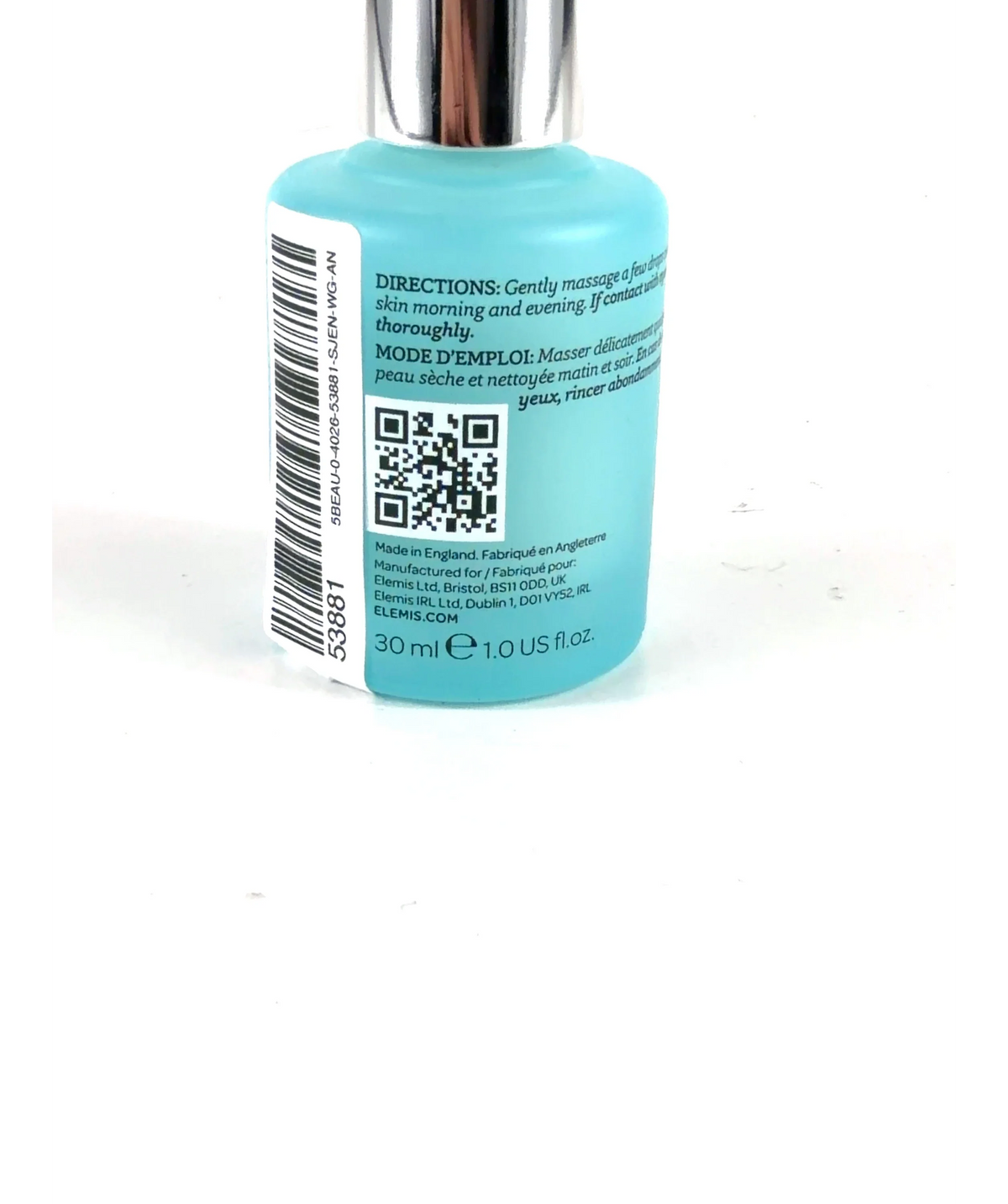 Elemis PRO-COLLAGEN FUTURE RESTORE SERUM, size 30ml — care label