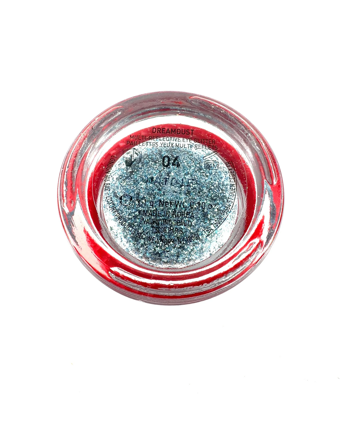 Valentino 04 DREAMDUST, size 3.1g — care label