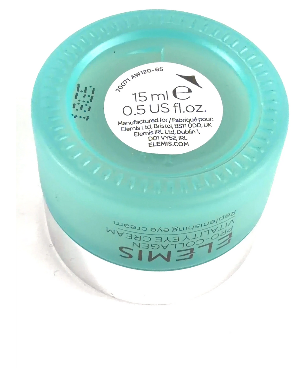 Elemis Pro-Collagen Vitality Eye Cream, size 15ml — care label
