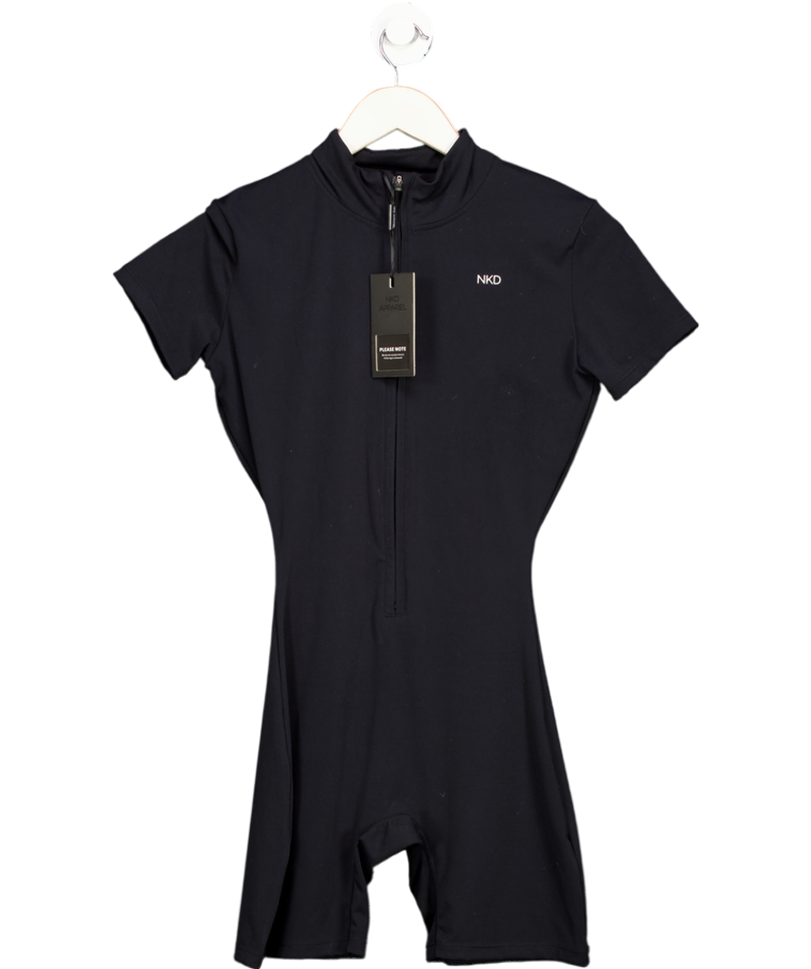 naked Liquorice Black Jersey Jumpsuit UK S