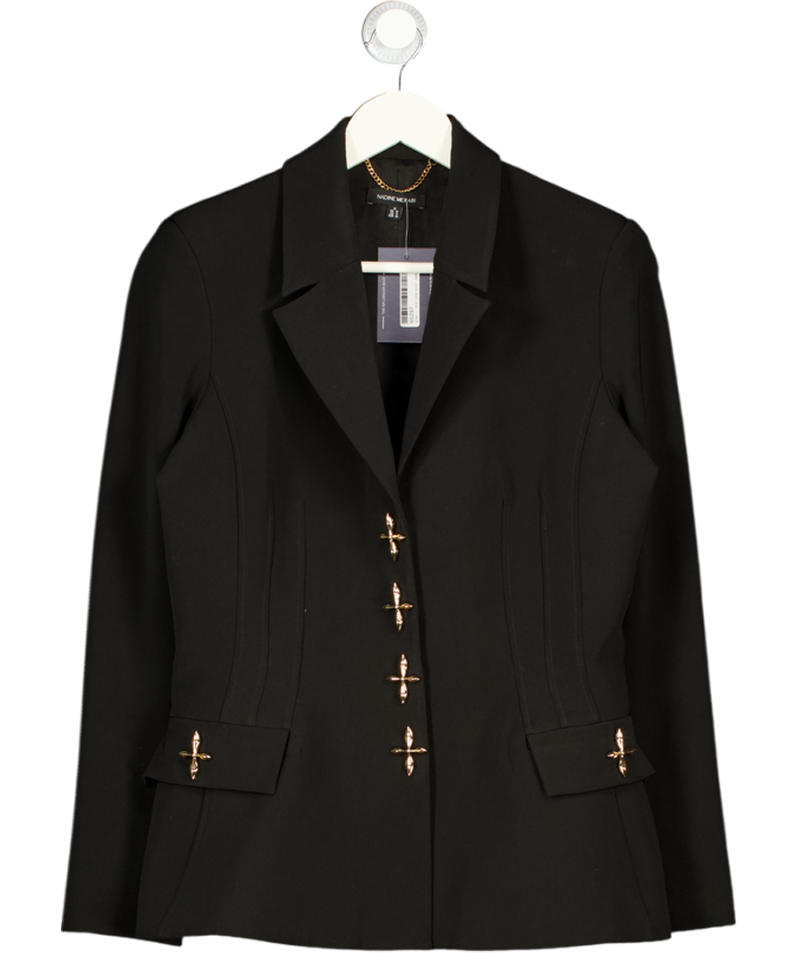 NADINE MERABI Nicola Black Blazer UK 12