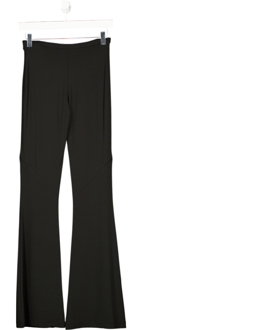 Courrèges Black Ellipse Bootcut Trousers With Zip Details Fr34 UK 6