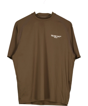 REPRESENT Brown Team 247 Oversize T Shirt UK XS