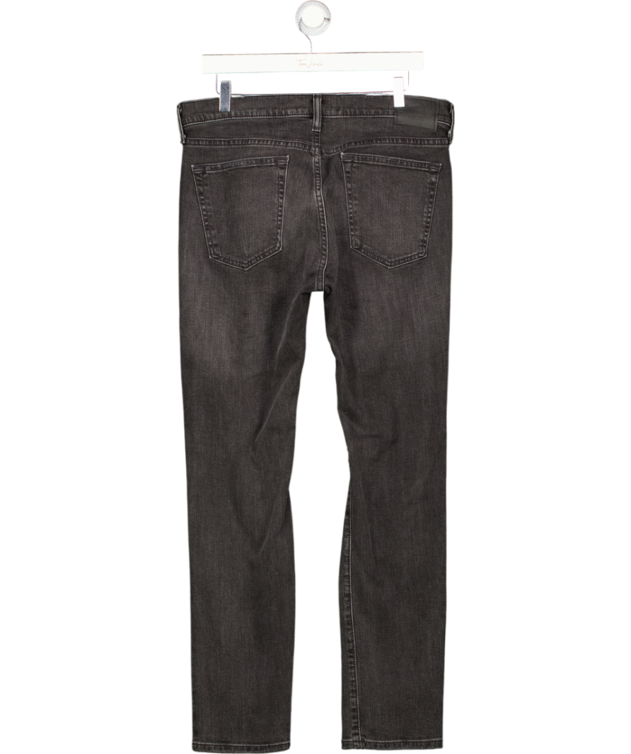 Abercrombie & Fitch Black Athletic Skinny Stretch Distressed Washed Look Jeans W33