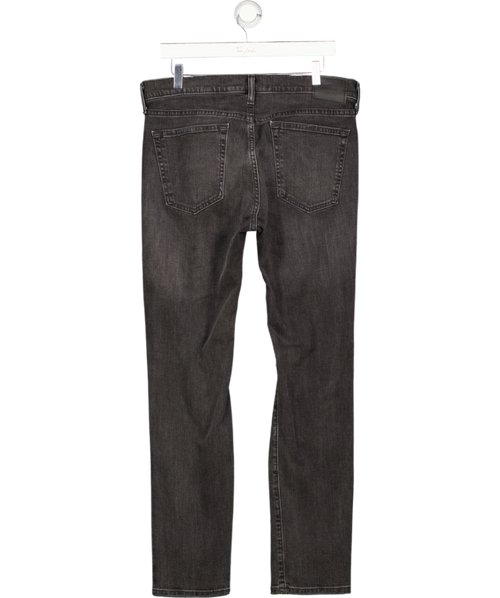 Abercrombie & Fitch Black Athletic Skinny Stretch Distressed Washed Look Jeans W33