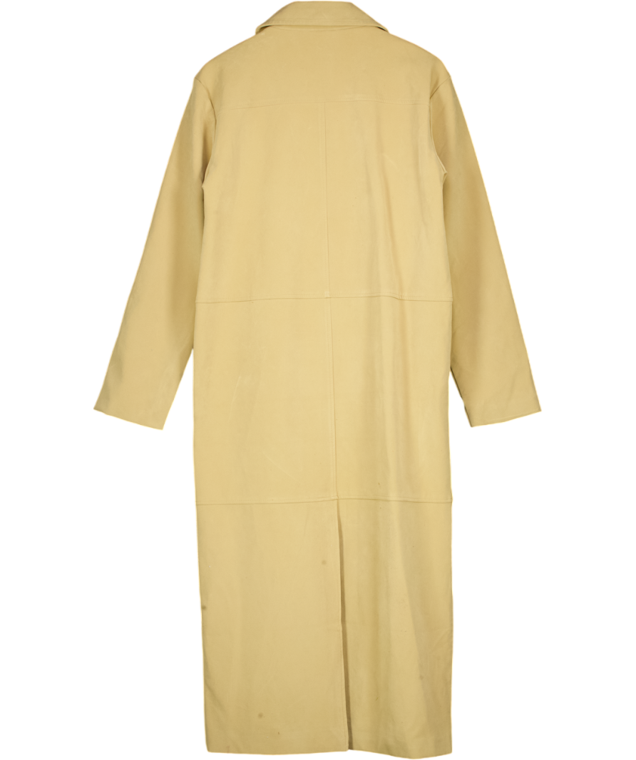 NA-KD Beige Oversize Trenc Coat UK S